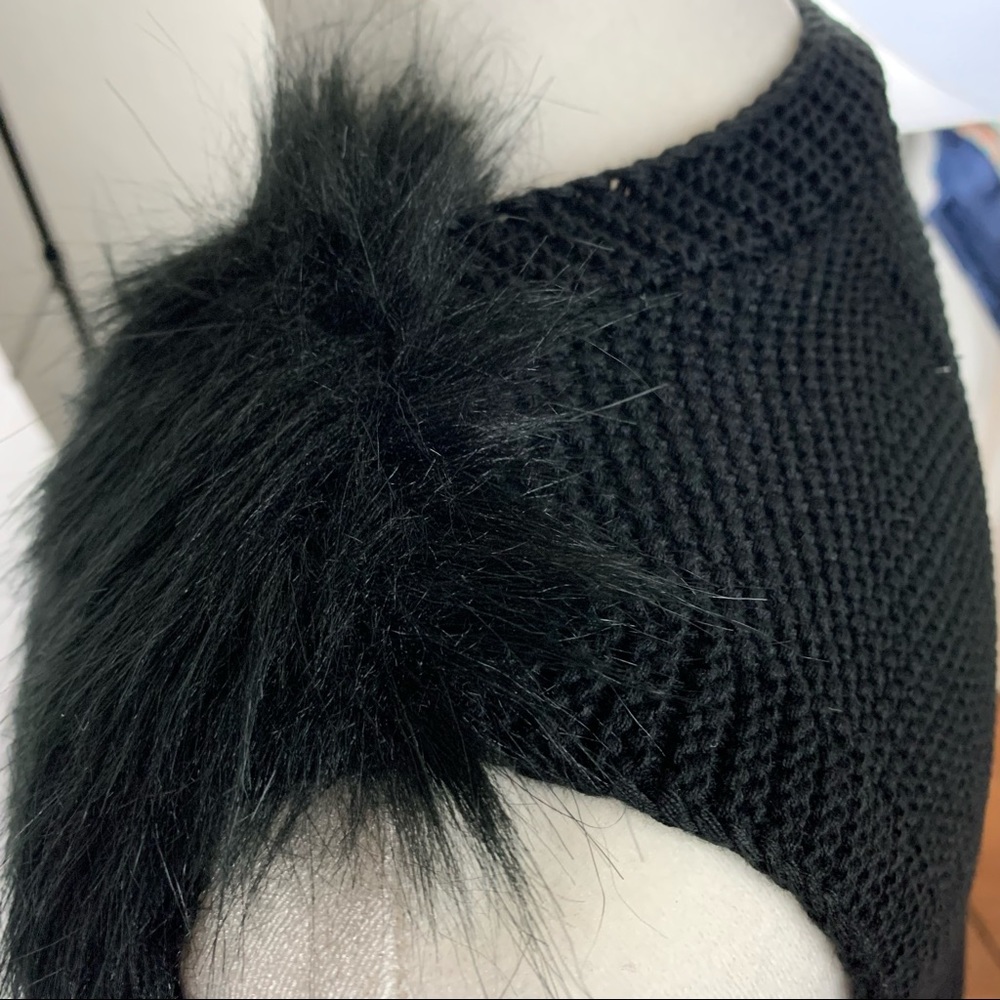 NWT | Shelly Collection | Black Faux Fur Vest | Sz S - Picture 12 of 16